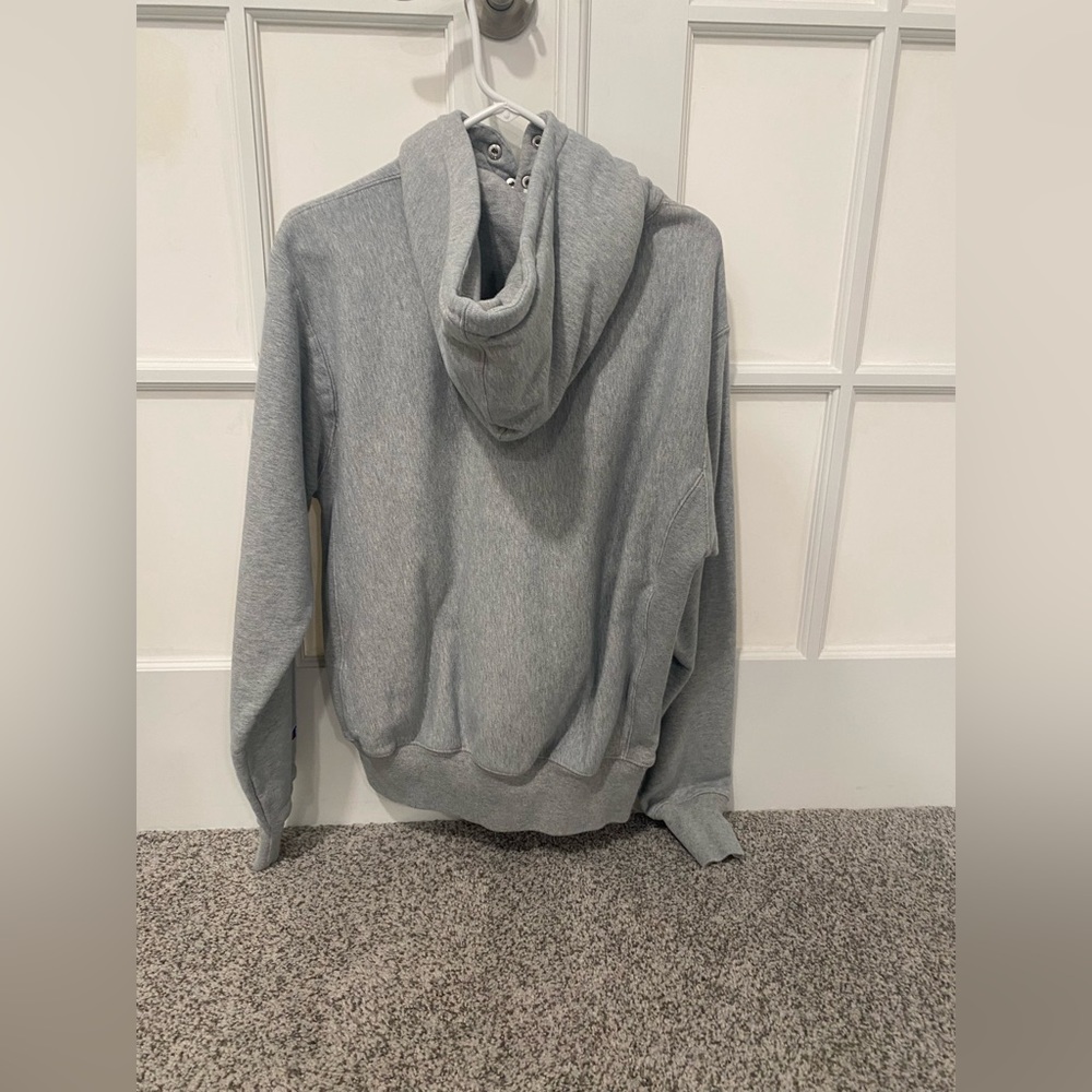 Reverse Weave Champion Hoodie Gray - image 4